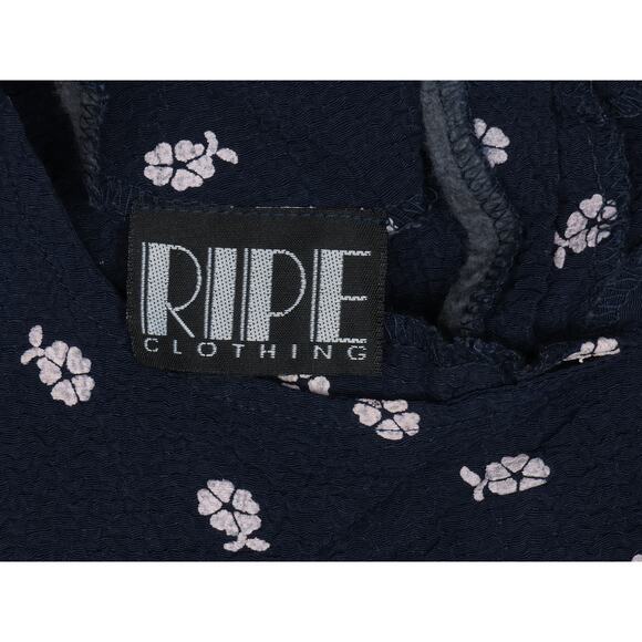 Vintage Ripe Clothing Blue USA Made Cropped Crop Top 3XS - Picture 8 of 10